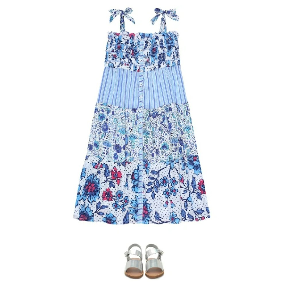 POUPETTE ST BARTH Girl's Long Printed Dress - Picture 3 of 13